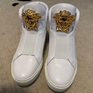 Versace Medusa White and Gold women Sneakers 8.5